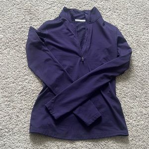 Nike Dri-fit Purple 1/4 Zip Pullover size Small